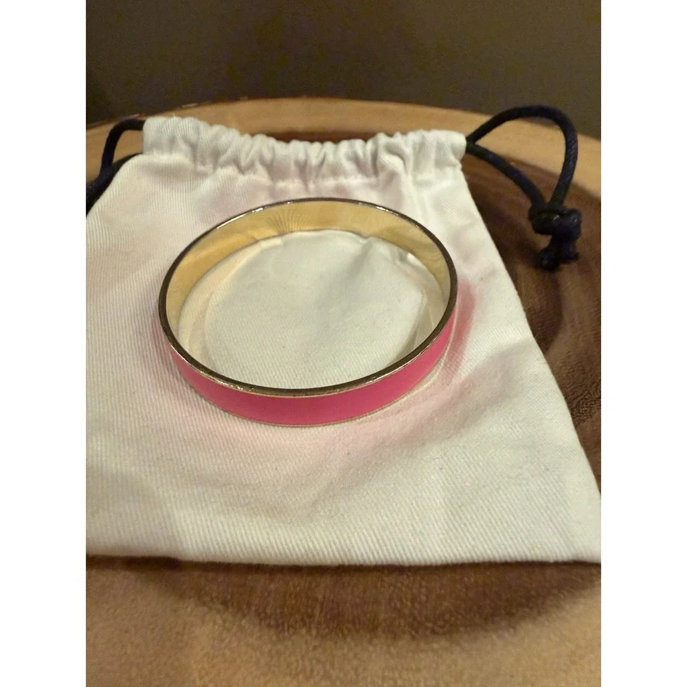 J. Crew Bracelet Bangle Pink &‎ Gold Retail-78$ Stackable